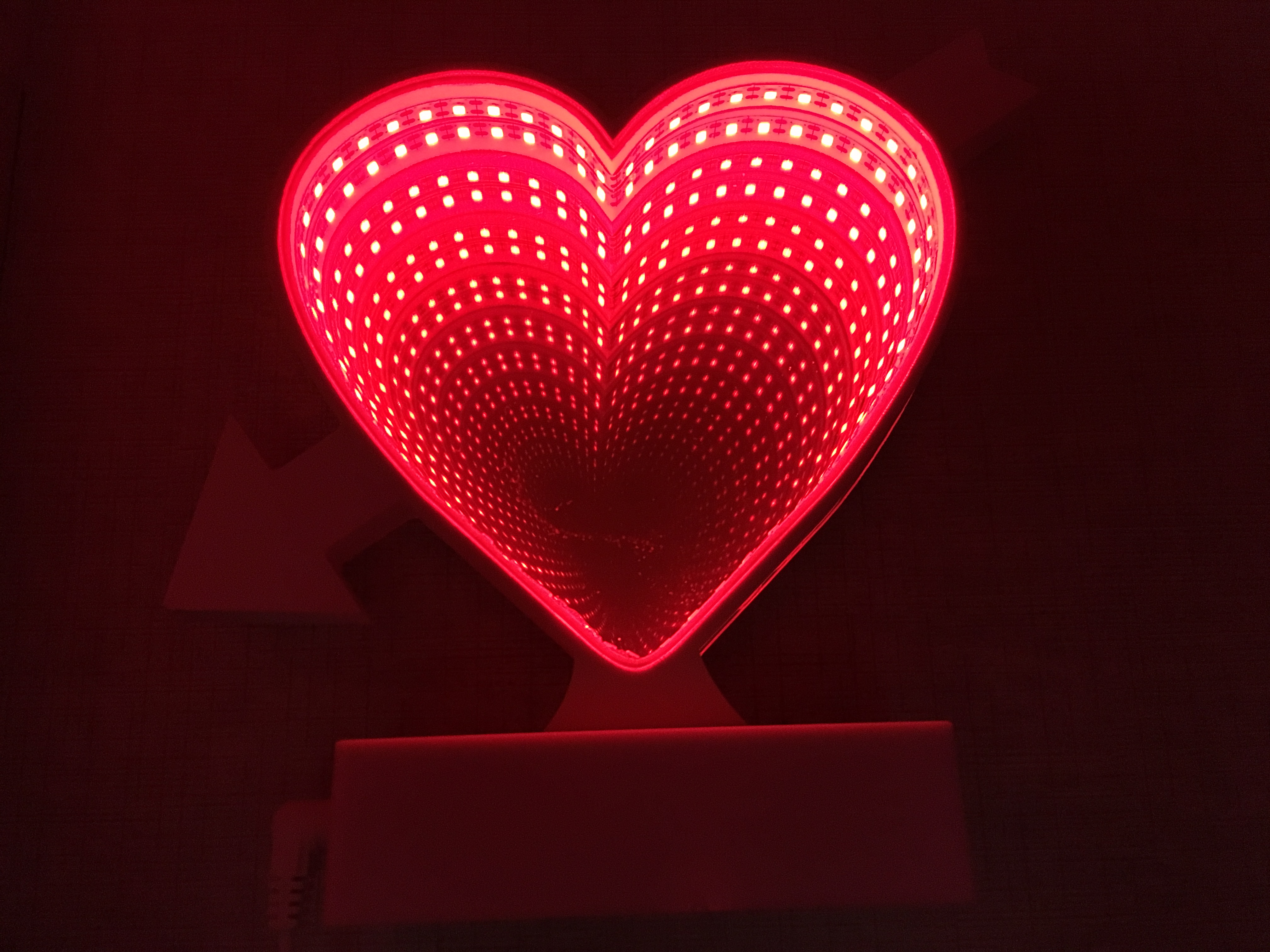 Infinity Mirror Tunnel LED Heart Sign Light 3D Mirror My Ginie