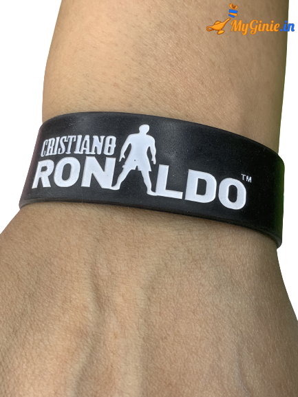 Ronaldo Black Wristband â MyGinie.in